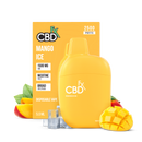 Yellow CBD Broad Spectrum Disposable Vape with CBD FX box with mangos and ice