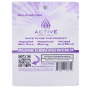 back of purple Active CBN Isolate packaging