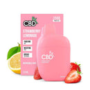 pink broad spectrum disposable CBD vape from CBD FX with strawberries and lemons