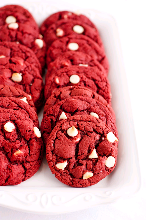 CBD Infused White Chocolate Chip Red Velvet Cookies