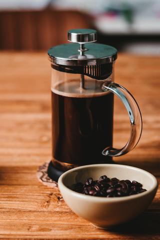 French Press Coffee Infused with CBD