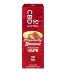 strawberry banana CBD living disposable vape