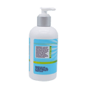 CBD lotion with blue label that has ingredients and directions for use