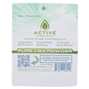 CBG isolate green bag packaging back