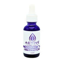 CBN Oil Tincture front in blue bottle with purple label and the word Sleep