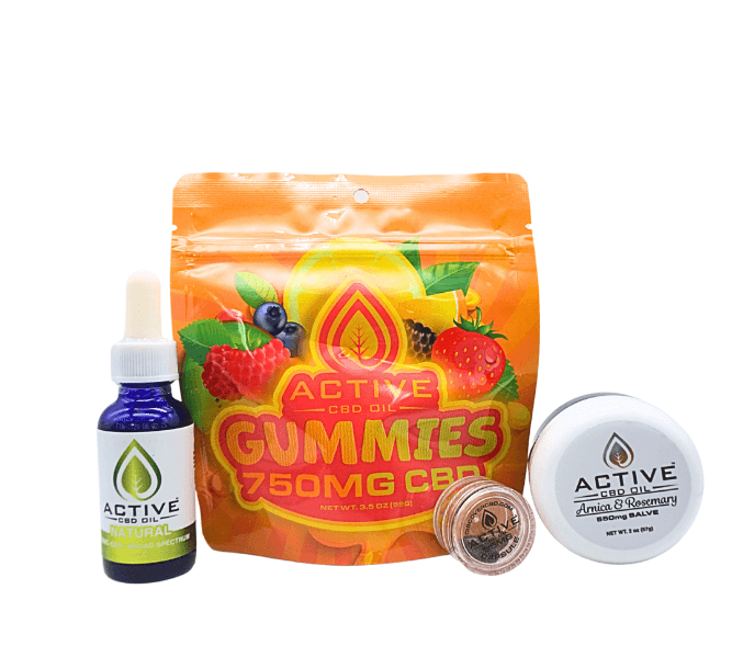 CBD starter kit for beginners with cbd gummies for beginners, cbd tincture 300mg, 2oz small salve and CBD capsules travel sized pack