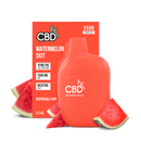 Red full spectrum CBD disposable vape with THC and watermelon