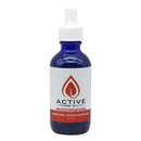 Active CBD Oil 900mg water soluble tincture in a blue bottle, cinnamon spice flavor, broad spectrum THC-free.