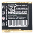 back of the THC chocolate square label