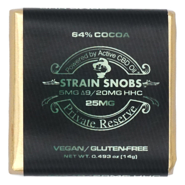 Strain Snobs - 25mg Delta 9 / HHC Chocolate