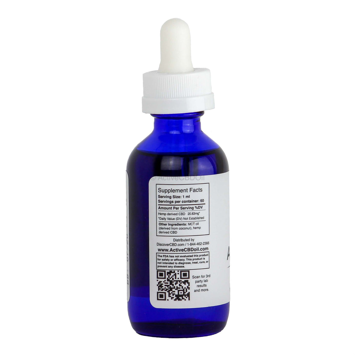 2500mg CBD Oil Tincture | CBD with no THC | Discover CBD