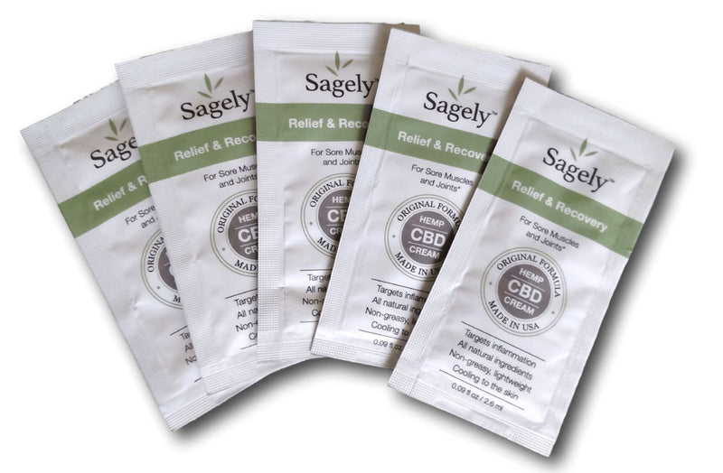 Sagely Naturals Relief and Recovery cream - Travel Size - 5 pack