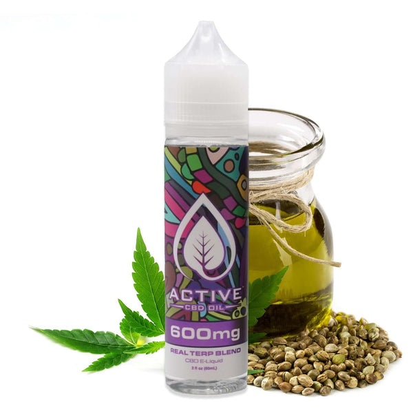 CBD vape liquid with cannabis terpenes