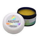 Active CBD Oil full spectrum salve jar open CBD topical for pain