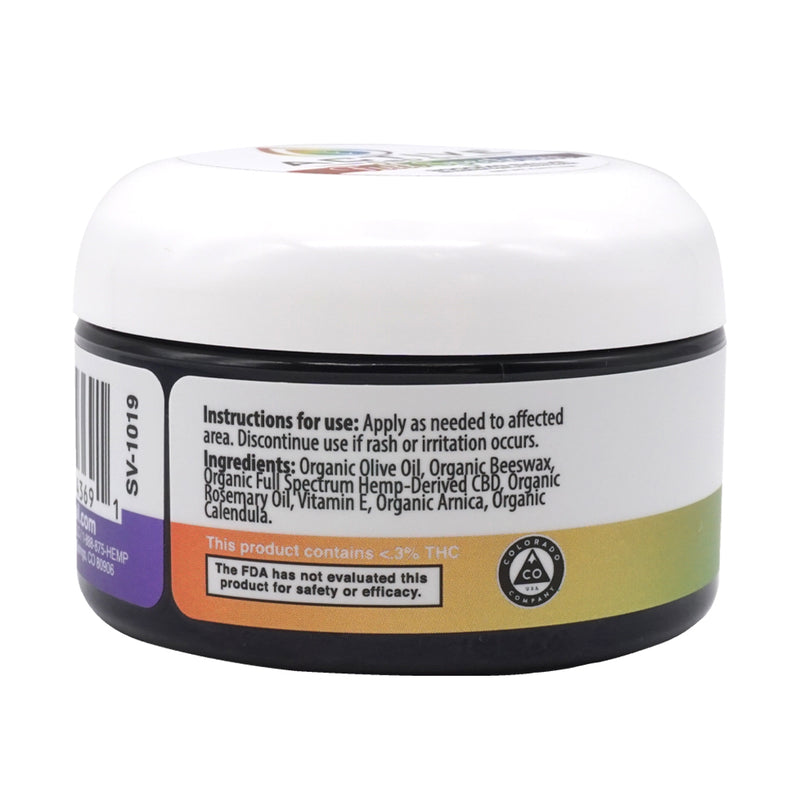 Active CBD Oil full spectrum salve label instructions