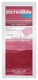 Incredible CBD Strawberries & Cream CBD Bar